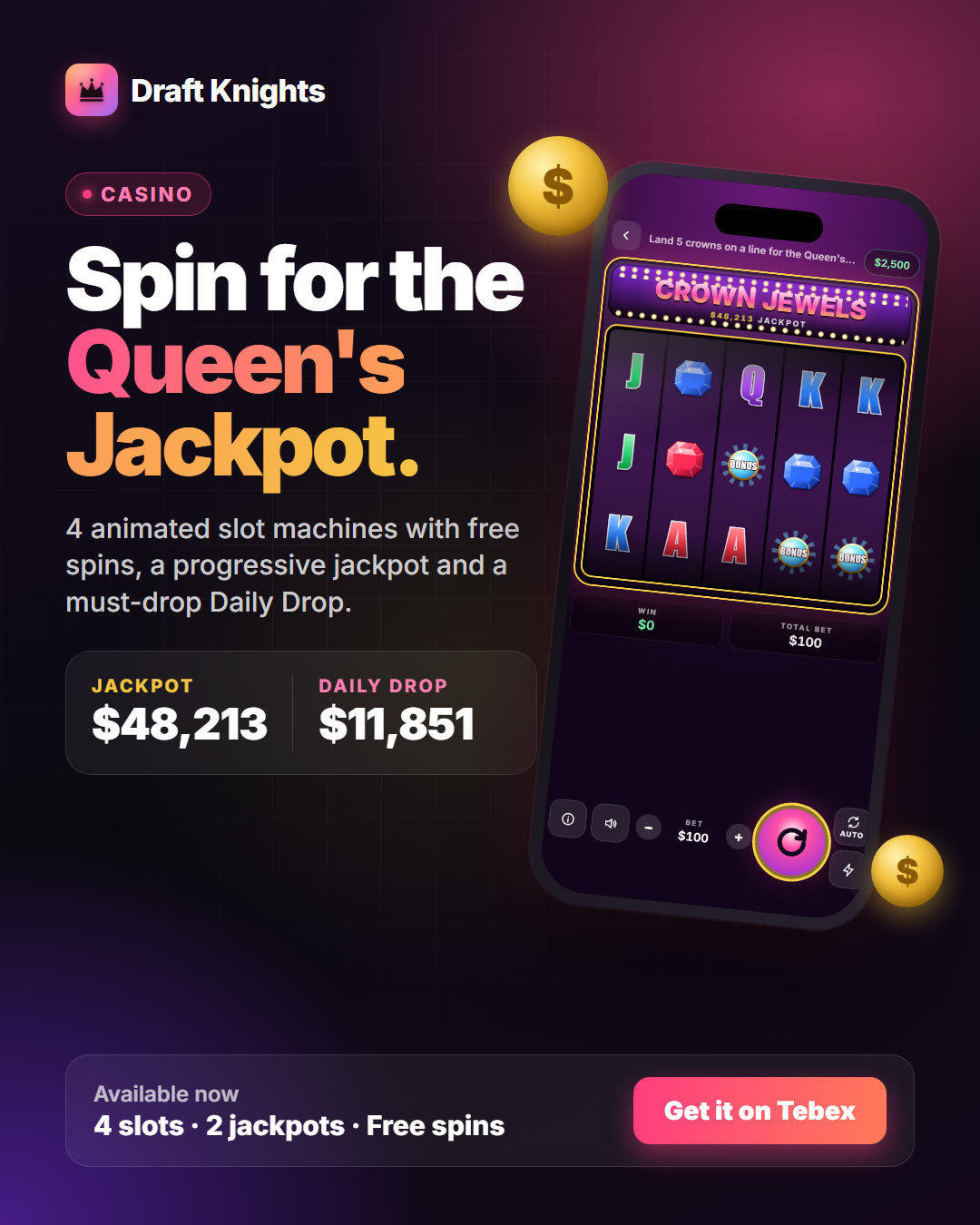 Slots and jackpots